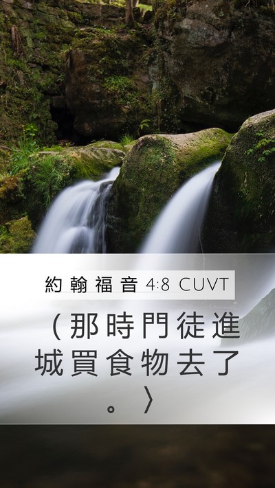 約 翰 福 音 4:8 CUVT Bible Verse Image