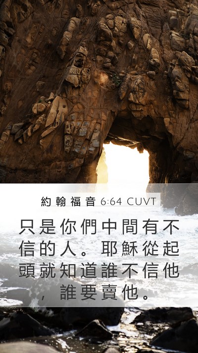 約 翰 福 音 6:64 CUVT Bible Verse Image