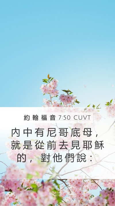 約 翰 福 音 7:50 CUVT Bible Verse Image