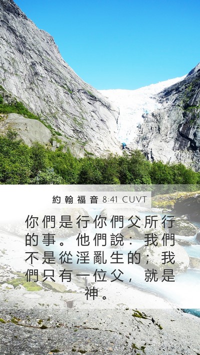 約 翰 福 音 8:41 CUVT Bible Verse Image