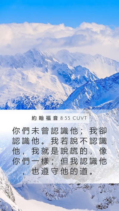 約 翰 福 音 8:55 CUVT Bible Verse Image
