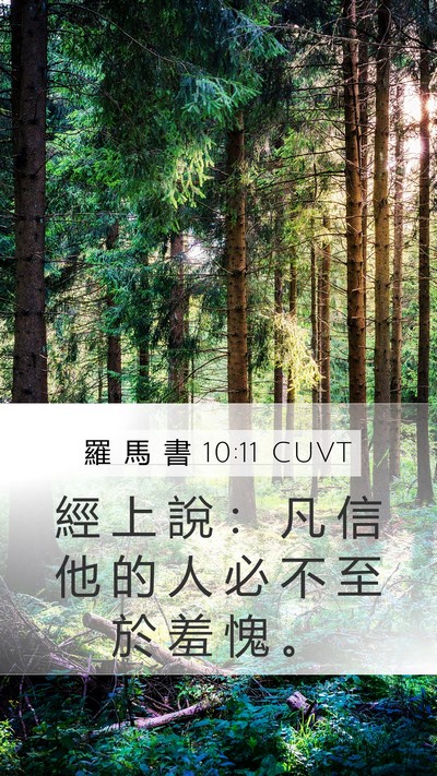 羅 馬 書 10:11 CUVT Bible Verse Image