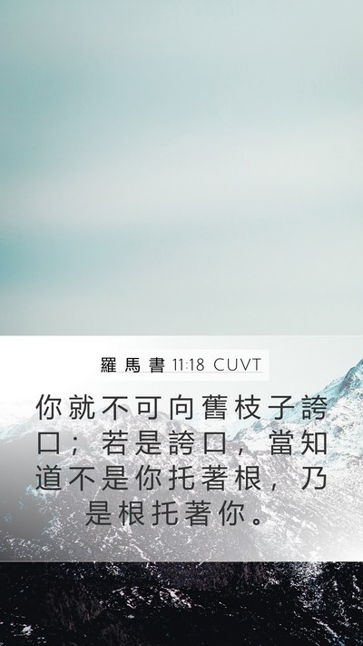 羅 馬 書 11:18 CUVT Bible Verse Image