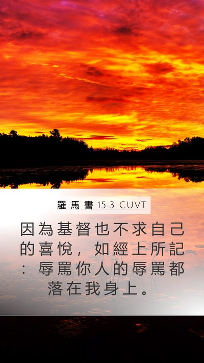羅 馬 書 15:3 CUVT Bible Verse Image