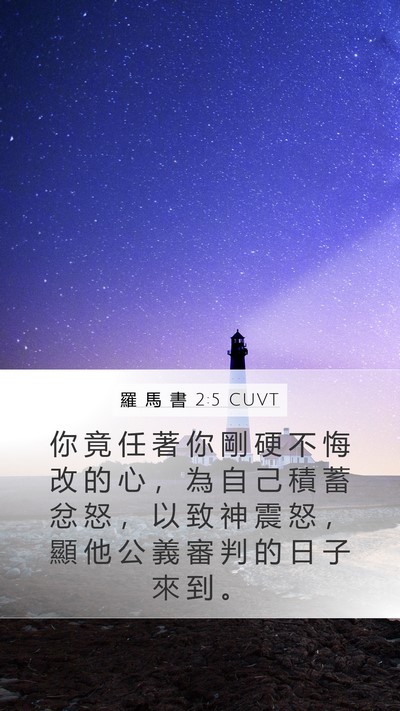 羅 馬 書 2:5 CUVT Bible Verse Image