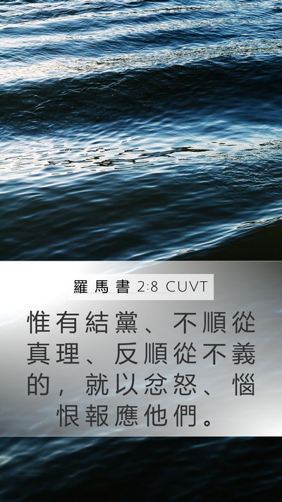 羅 馬 書 2:8 CUVT Bible Verse Image