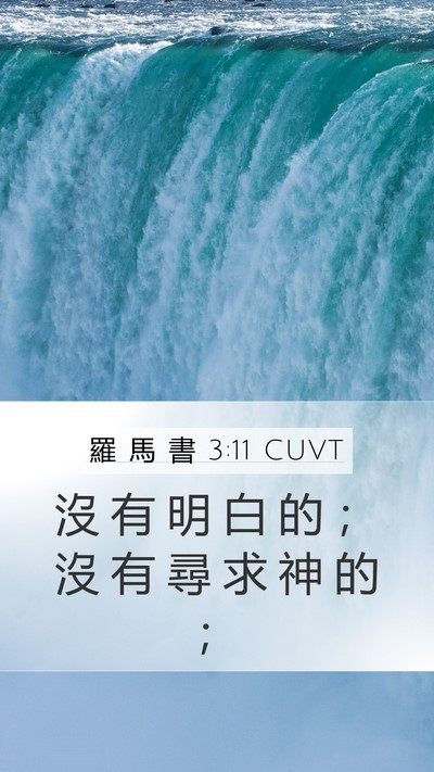 羅 馬 書 3:11 CUVT Bible Verse Image