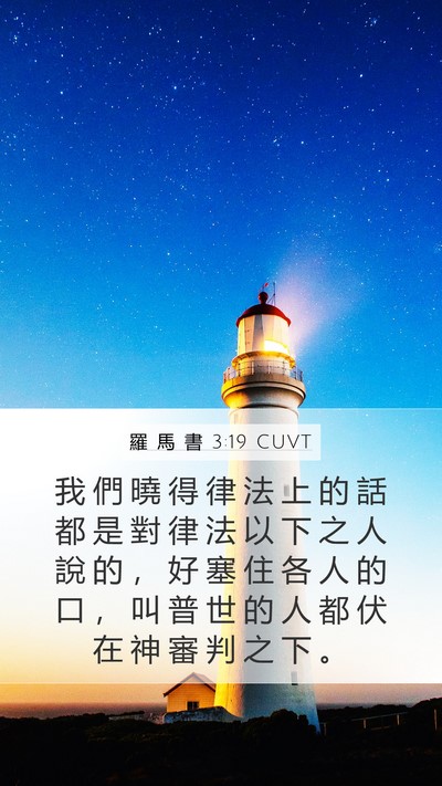 羅 馬 書 3:19 CUVT Bible Verse Image