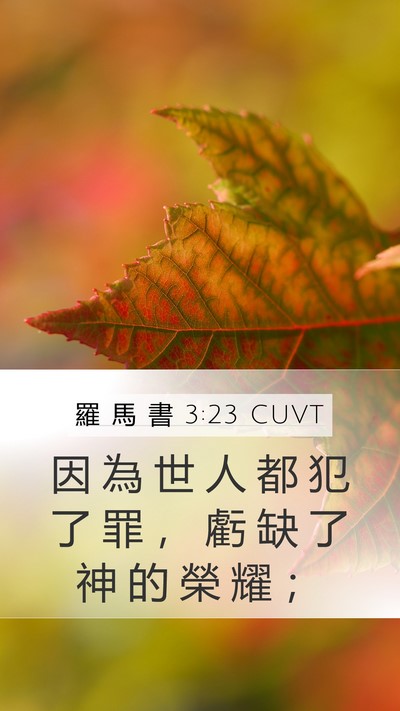 羅 馬 書 3:23 CUVT Bible Verse Image