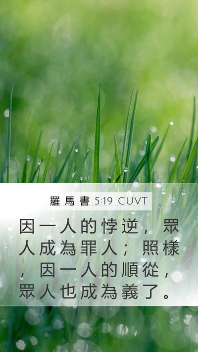 羅 馬 書 5:19 CUVT Bible Verse Image