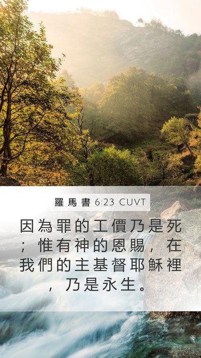 羅 馬 書 6:23 CUVT Bible Verse Image