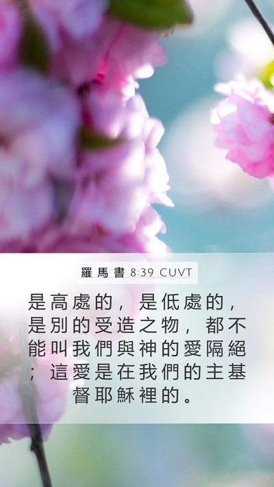 羅 馬 書 8:39 CUVT Bible Verse Image