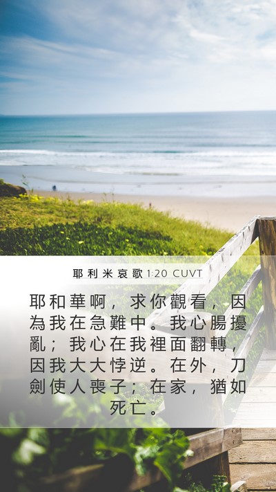 耶 利 米 哀 歌 1:20 CUVT Bible Verse Image