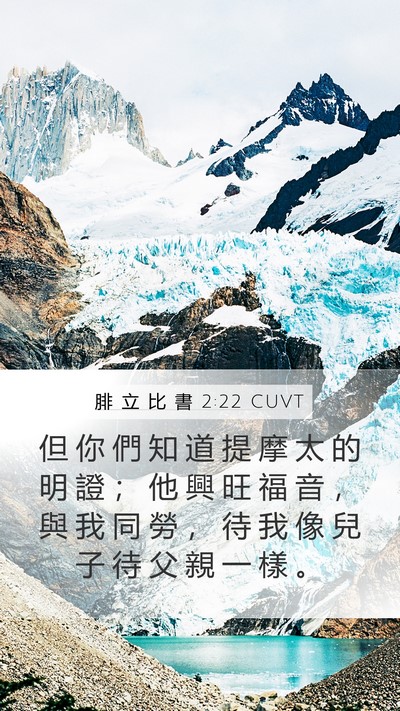 腓 立 比 書 2:22 CUVT Bible Verse Image