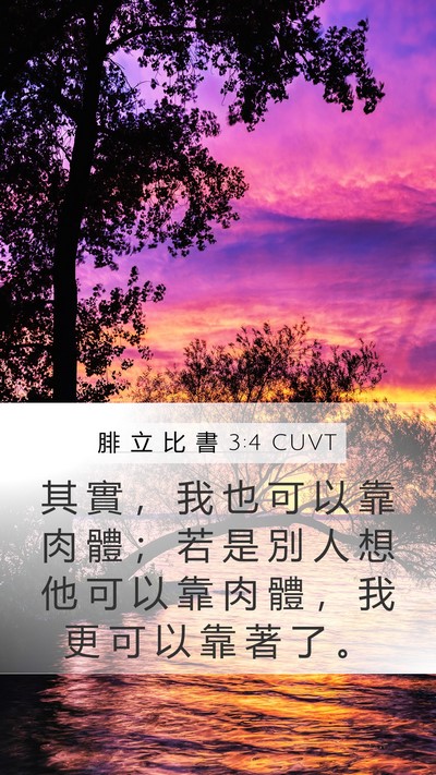 腓 立 比 書 3:4 CUVT Bible Verse Image