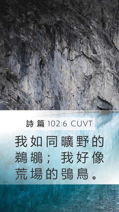 詩 篇 102:6 CUVT Bible Verse Image