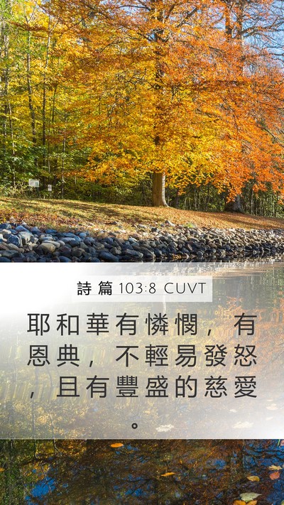 詩 篇 103:8 CUVT Bible Verse Image