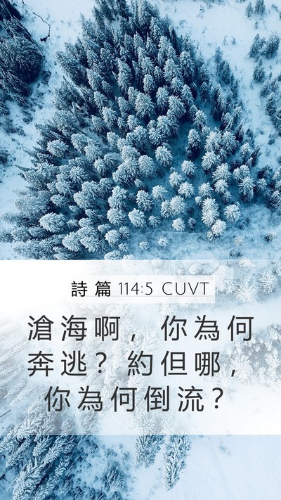 詩 篇 114:5 CUVT Bible Verse Image