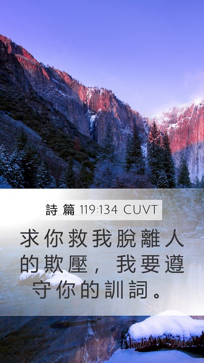 詩 篇 119:134 CUVT Bible Verse Image