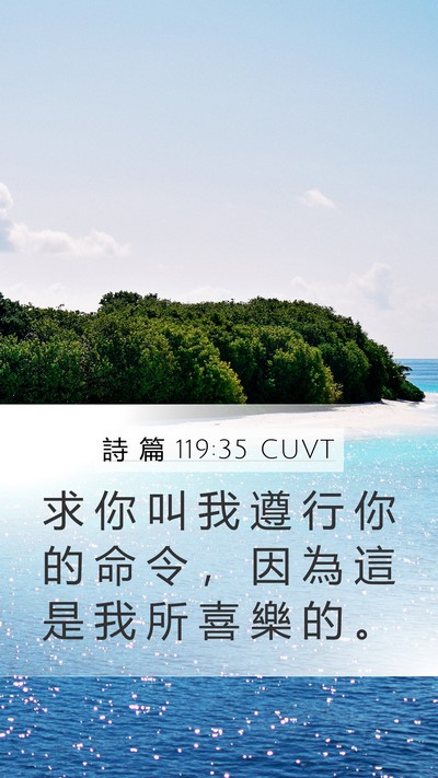 詩 篇 119:35 CUVT Bible Verse Image