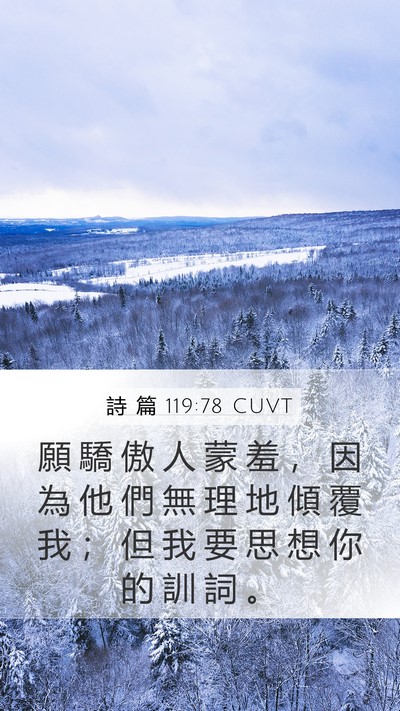 詩 篇 119:78 CUVT Bible Verse Image