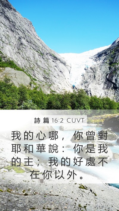詩 篇 16:2 CUVT Bible Verse Image