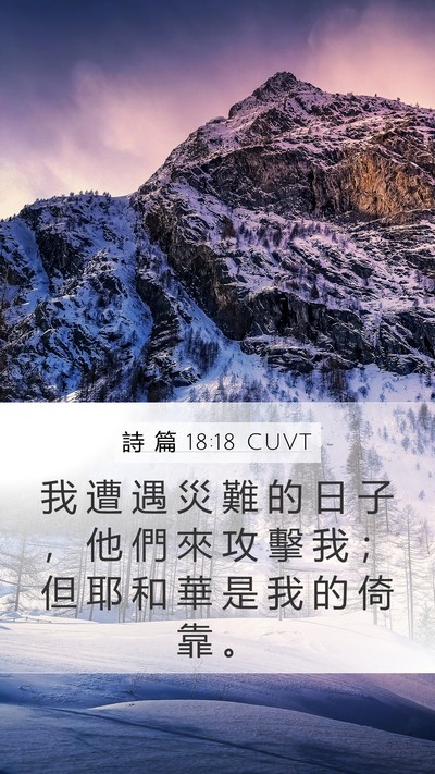 詩 篇 18:18 CUVT Bible Verse Image