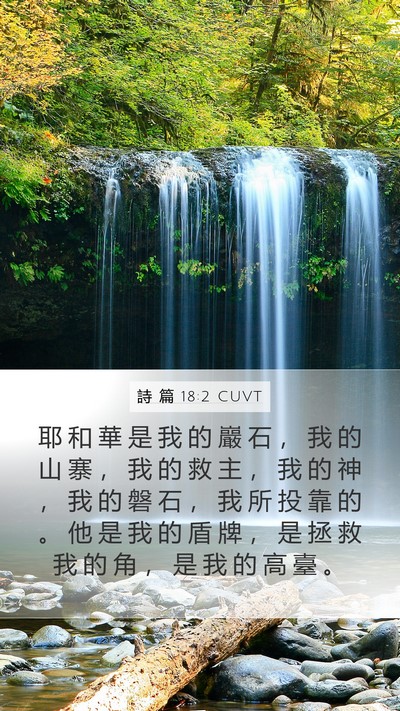 詩 篇 18:2 CUVT Bible Verse Image