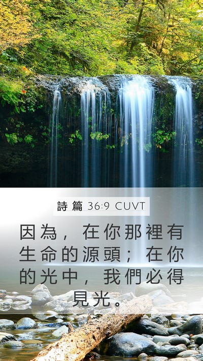 詩 篇 36:9 CUVT Bible Verse Image