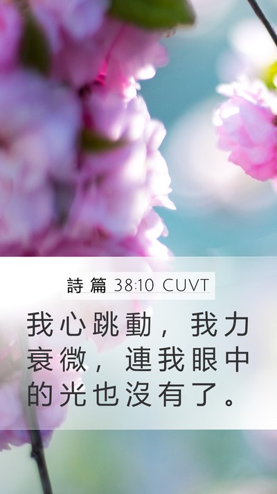 詩 篇 38:10 CUVT Bible Verse Image