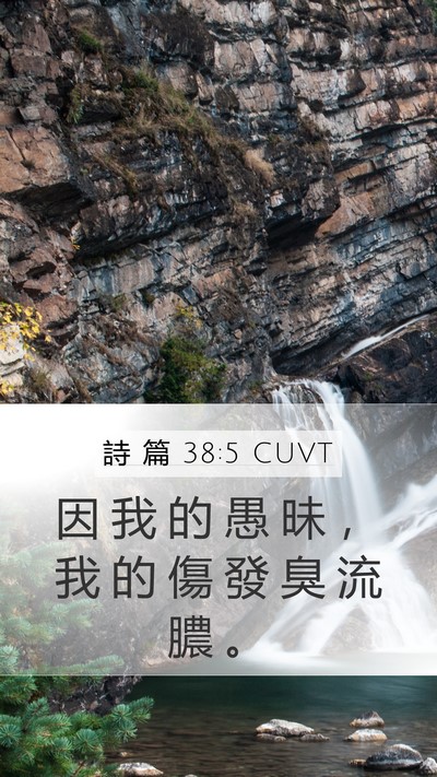詩 篇 38:5 CUVT Bible Verse Image