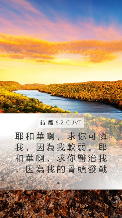 詩 篇 6:2 CUVT Bible Verse Image