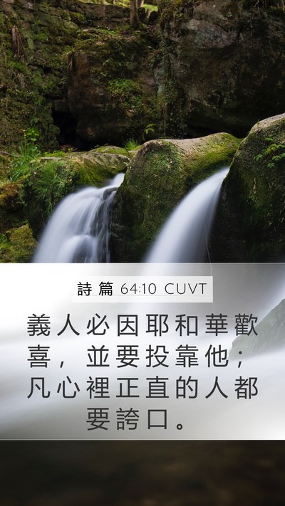 詩 篇 64:10 CUVT Bible Verse Image