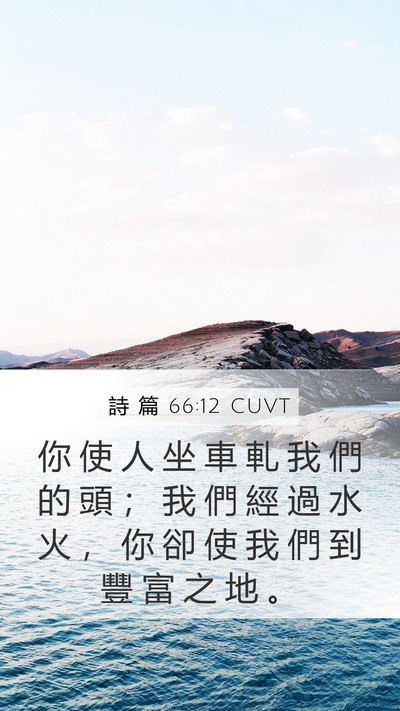 詩 篇 66:12 CUVT Bible Verse Image