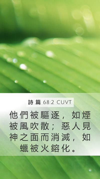 詩 篇 68:2 CUVT Bible Verse Image