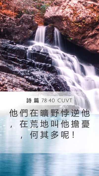 詩 篇 78:40 CUVT Bible Verse Image