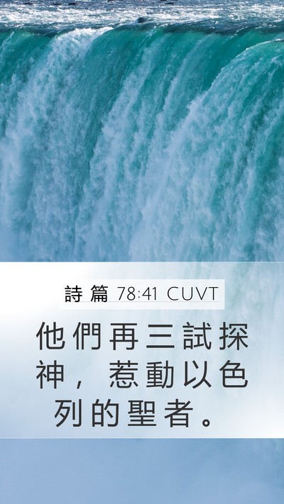 詩 篇 78:41 CUVT Bible Verse Image