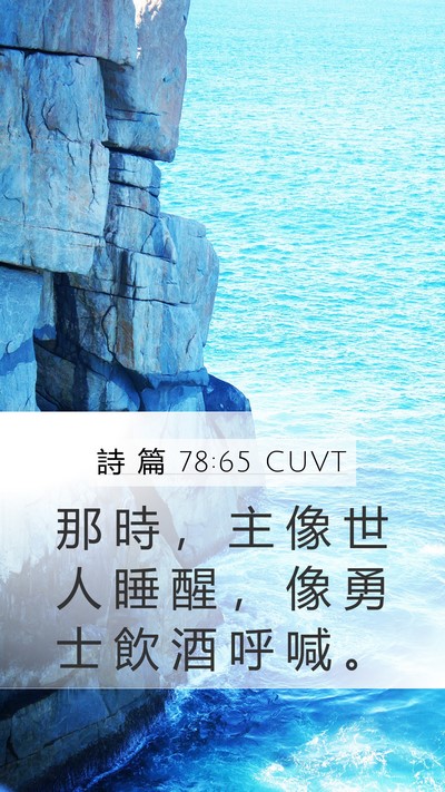 詩 篇 78:65 CUVT Bible Verse Image