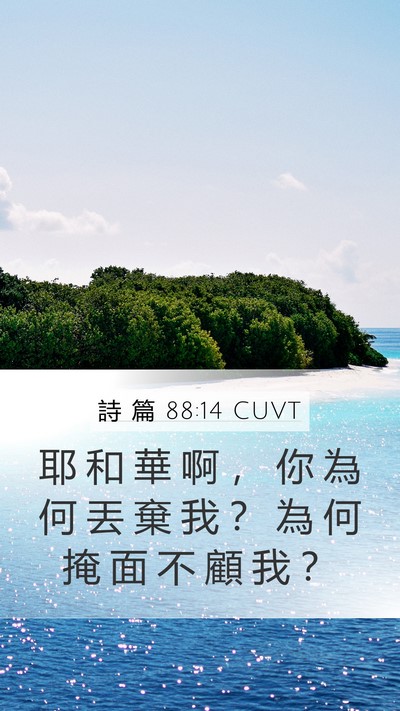 詩 篇 88:14 CUVT Bible Verse Image