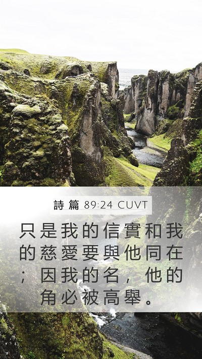 詩 篇 89:24 CUVT Bible Verse Image