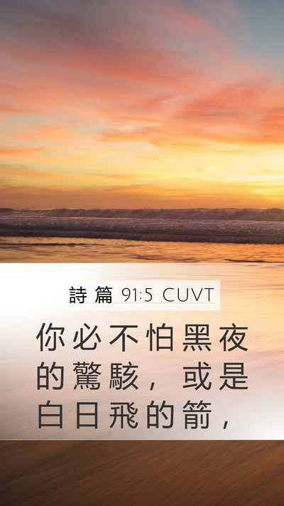 詩 篇 91:5 CUVT Bible Verse Image