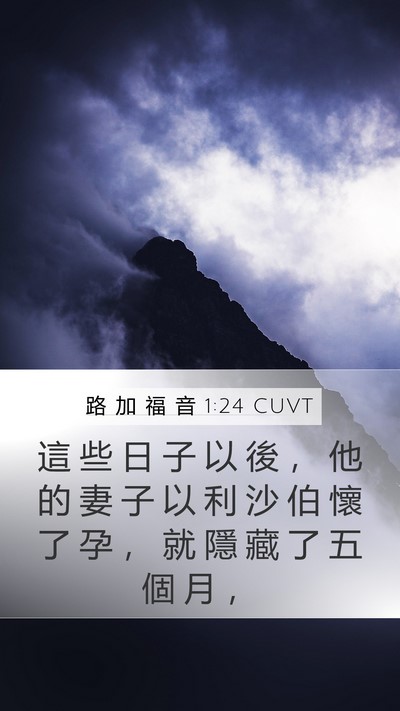 路 加 福 音 1:24 CUVT Bible Verse Image