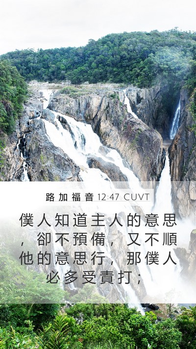 路 加 福 音 12:47 CUVT Bible Verse Image