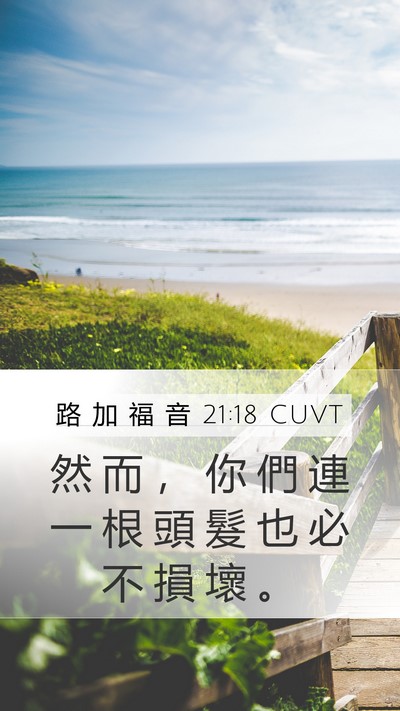 路 加 福 音 21:18 CUVT Bible Verse Image