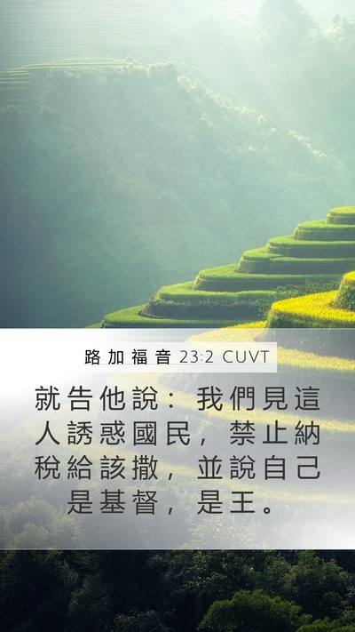 路 加 福 音 23:2 CUVT Bible Verse Image
