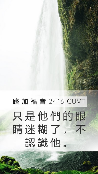 路 加 福 音 24:16 CUVT Bible Verse Image