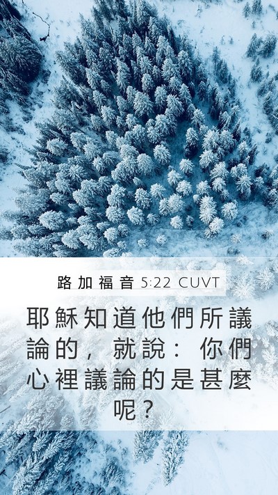 路 加 福 音 5:22 CUVT Bible Verse Image