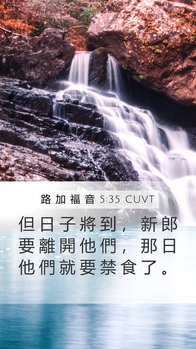 路 加 福 音 5:35 CUVT Bible Verse Image
