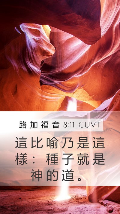 路 加 福 音 8:11 CUVT Bible Verse Image