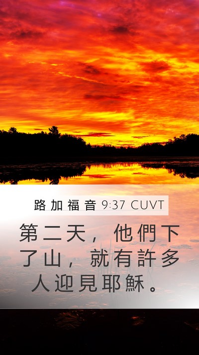 路 加 福 音 9:37 CUVT Bible Verse Image